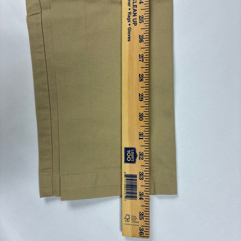 Polo Golf Ralph Lauren Mens Pleated Chino Pants Tan Khaki Cotton 34x34 - Picture 12 of 13